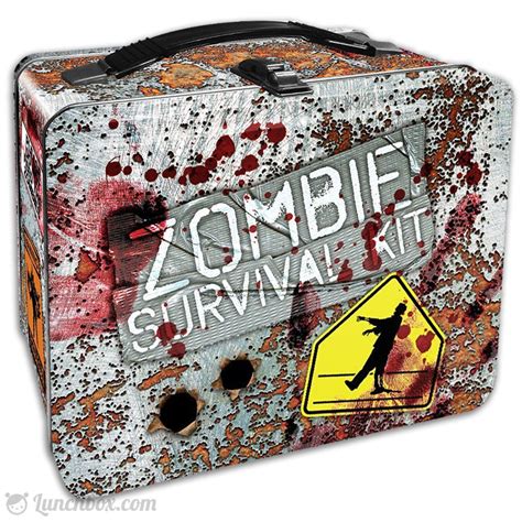 zombie survival kit metal lunch box|Zombie Survival Kit Lunch Box – Lunchbox.com.